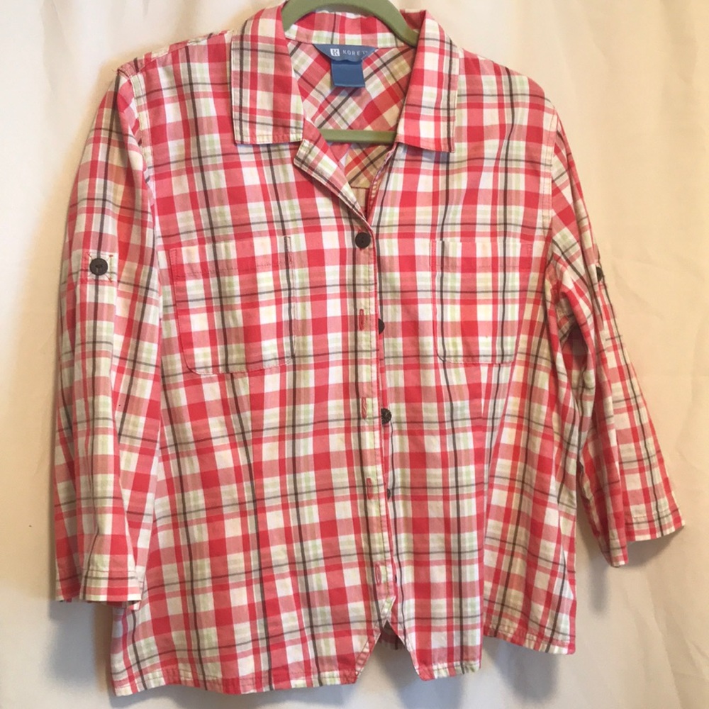 Plaid ladies shirt